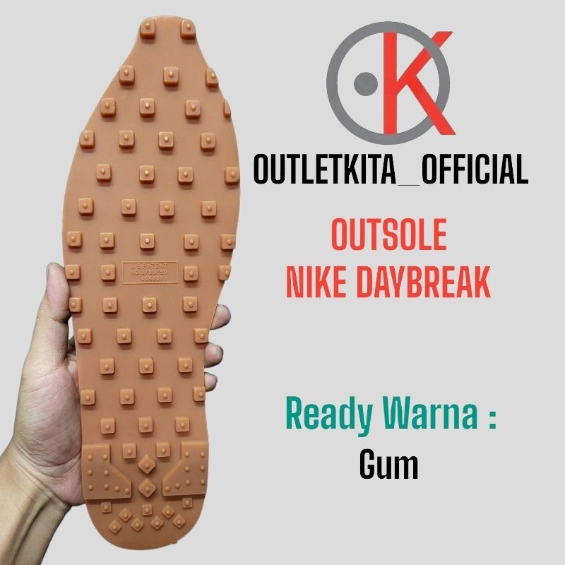 TERLARIS Outsole Nike Daybreak Sacai Gum Berkualitas Tinggi