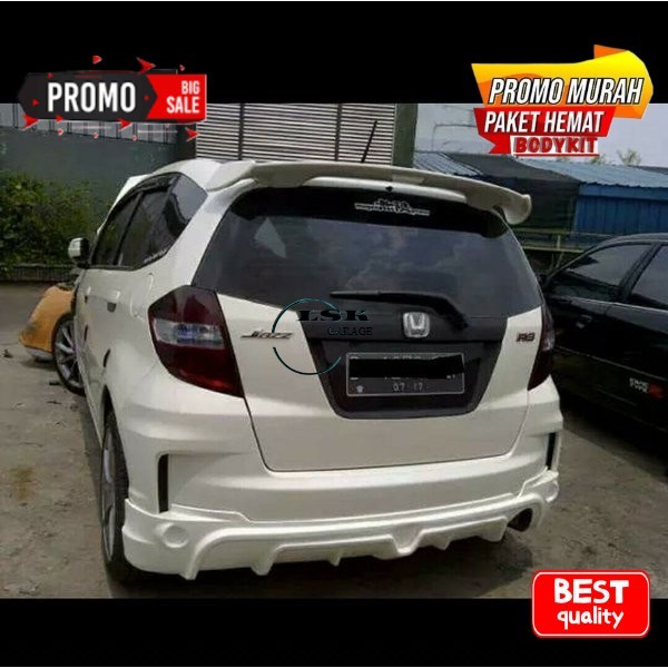 bodykit belakang Jazz Ge8 rs mugen style 11-14 dan spoiler modulo