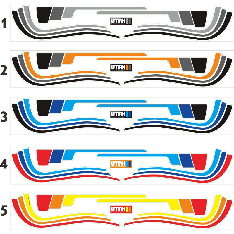 [COD] Sticker Striping Set Replika Utah - Vespa Excel Exclusive PX