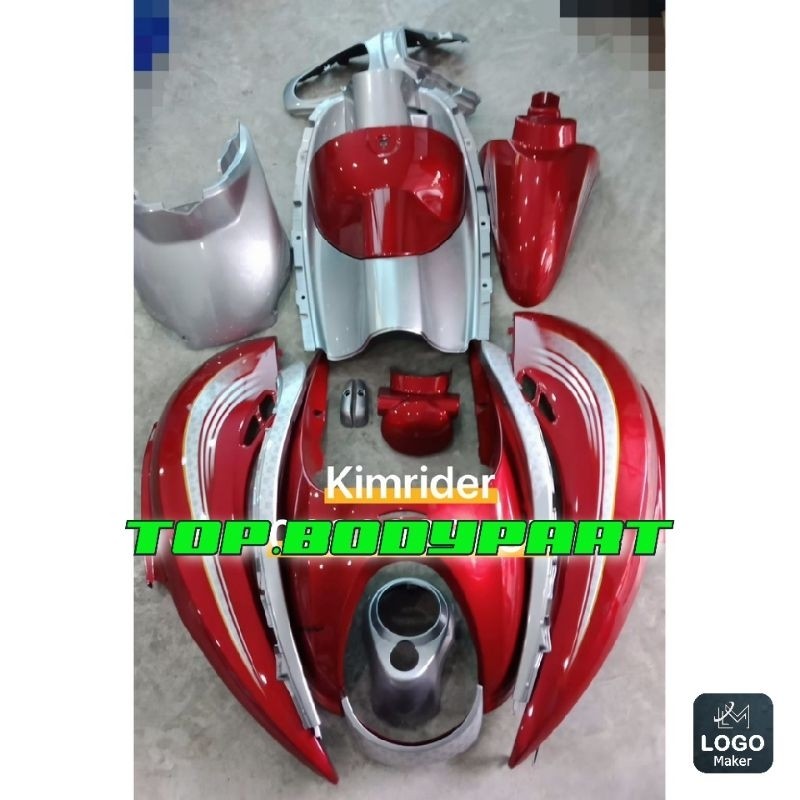 full body halus scoopy karbu merah silver Berkualitas