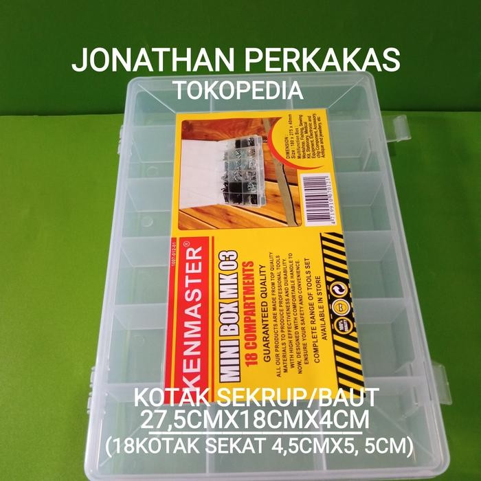 box plastik sekrup/box plastik baut/kotak plastik sekrup dan baut