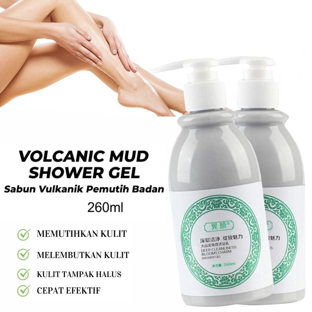 (Random) Vulcanic Mud Body Wash Brightening / Sabun Mandi Pencerah Badan / Sabun Pemutih Kulit / Sab