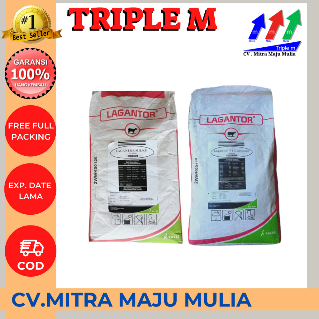 LAGANTOR F1 CUSTOMIX 25 Kg | LAGANTOR MILKU 25 Kg - Premix untuk Sapi Kambing MMM