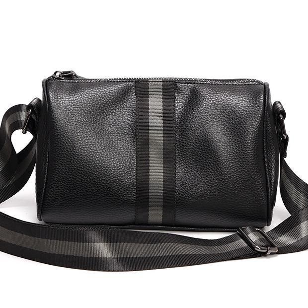 Leather Concept VALE Tas Selempang Pria Kulit Tas Kulit Pria Tas Pria VALE Hitam - Tali Hitam