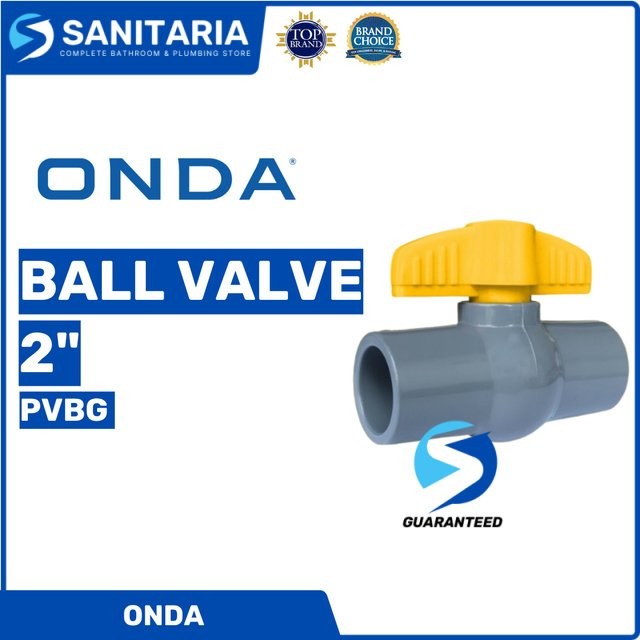 Ball Valve Pvbg 2" Onda/ Stop Kran Pvc Pvbg 2" Onda Polos