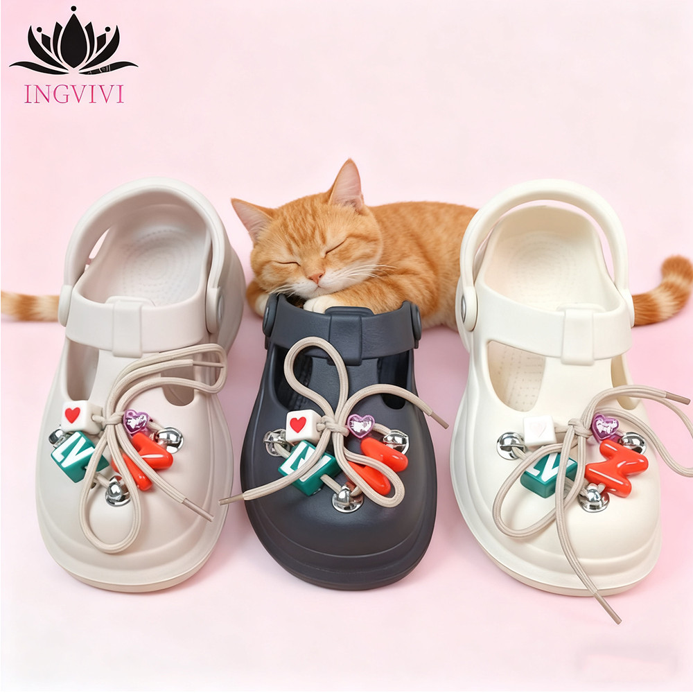 Sandal Jepit INGVIVI Wanita Wedges Ringan Cantik dan Elegan Terbaru Wedges Perempuan