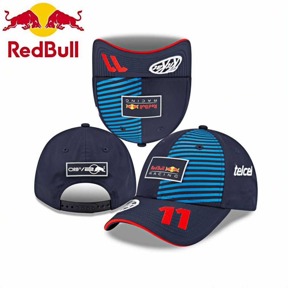Embroidered 11 Red Bull Baseball Cap Red Bull Racing F1 9Fifty AOP VSR Team Snapback Cap Men's and w