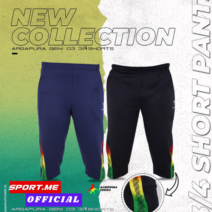 Flypower ARGAPURA GENI 03 Pants 3/4 Unisex Agrippina Series - Celana Badminton Original Flypower