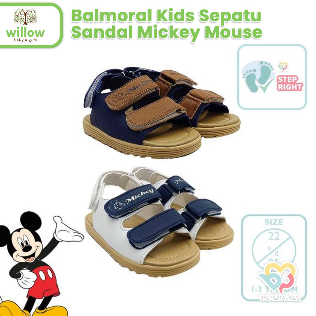 Sepatu Sandal Anak - Balmoral Kids  Sepatu Sandal Mickey Mouse Boy
