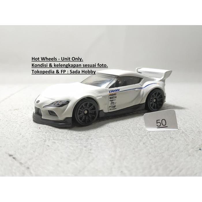 DCT... Hot Wheels Hotwheels Speed Graphics Toyota GR Supra Putih Unit Only