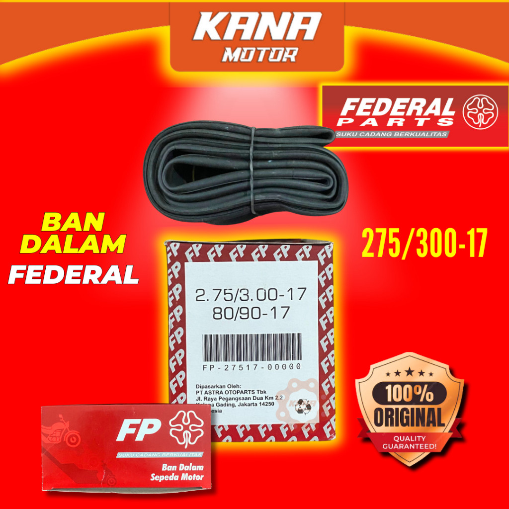 PROMO DISKON BAN DALAM FEDERAL 275/300-17 80/90 R17 RING 17 FEDERAL ORIGINAL