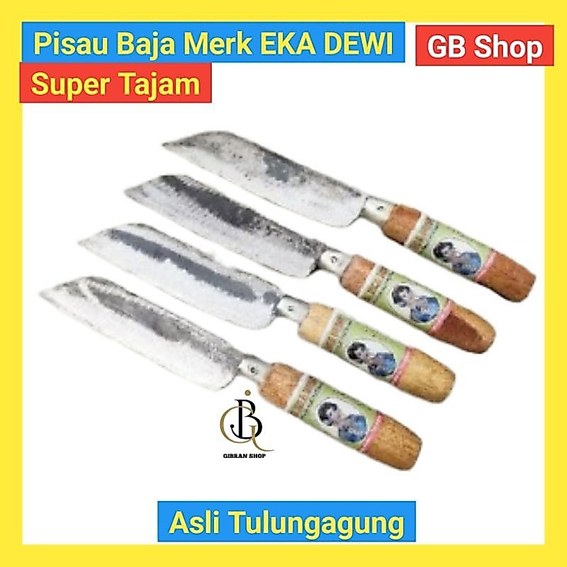 Pisau Dapur murah asli baja merk UD EKA DEWI Best Seller