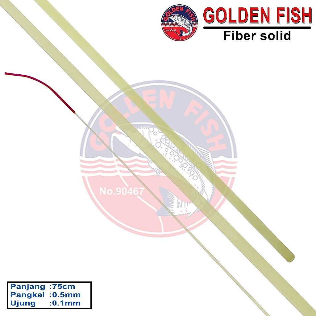 BLANK ROD GOLDENFISH FIBER SOLID BENANG MERAH