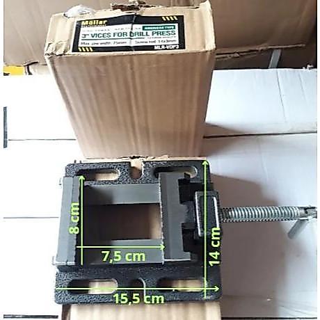 MOLLAR Catok Bor 3 Inch – Penjepit Mesin Bor Duduk, Ragum Meja & Bench Vise Tanggem Bais JD