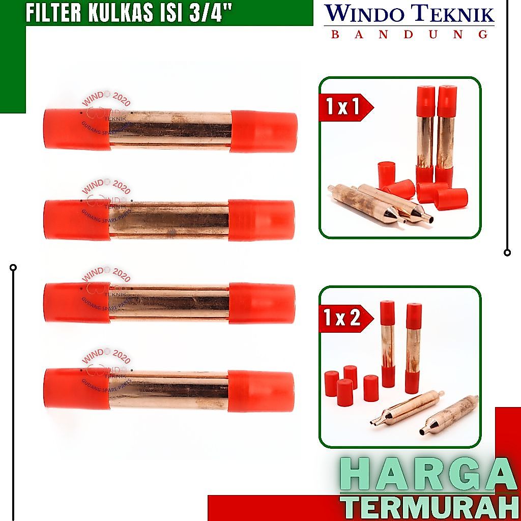 FILTER KULKAS ISI 1 x 2 x 12cm x 3/4" PANJANG | FILTER STARINER ISI | FILTER BUAT KULKAS