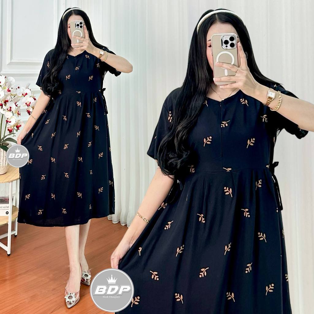 MALABIS BDP - Daster wanita Panjang Rayon Grade A Busui Resleting Depan | Daster Viral ORIGINAL BATI