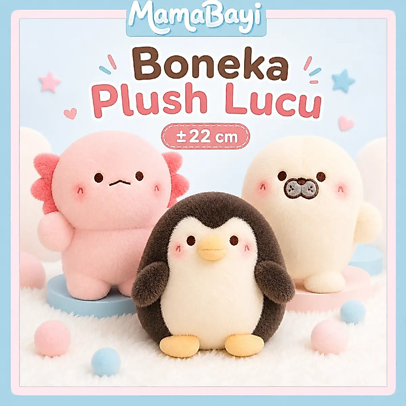 Boneka Plush Ukuran 22 Cm Model Hewan Laut Penguin Dengan Bahan Empuk, Bisa Dipakai Sebagai Aksesori