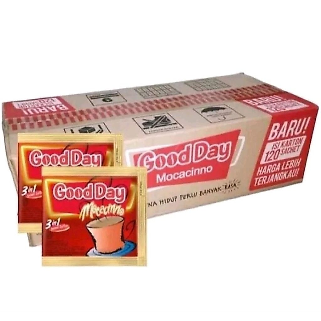 kopi goodday mocacino 1 dus isi 12 renceng.