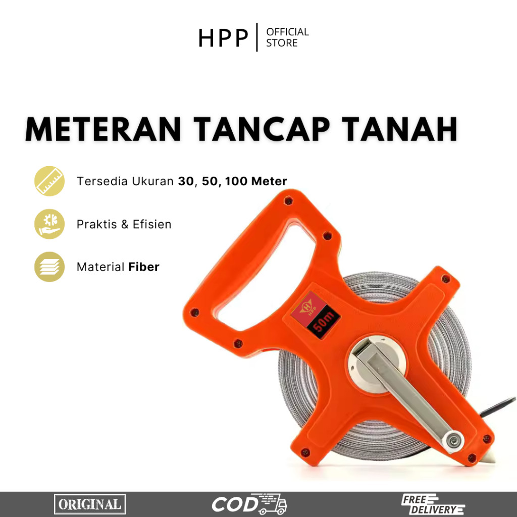 HPP Meteran Tancap Tanah 30 Meter - 100 Meter