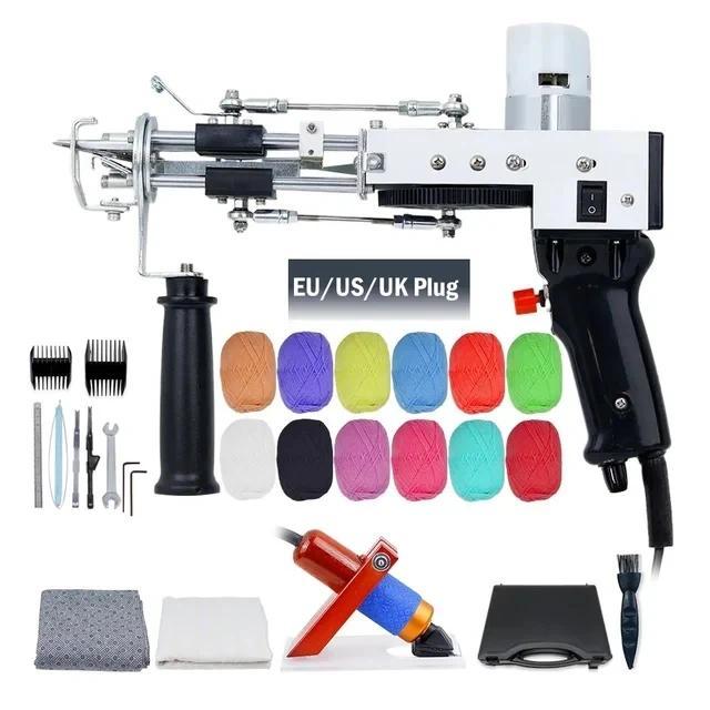 Tufting  2 in 1 Set Electric Carpet Tufting  Electric Carpet tapis Knitting Tufting Pistol Weaving F