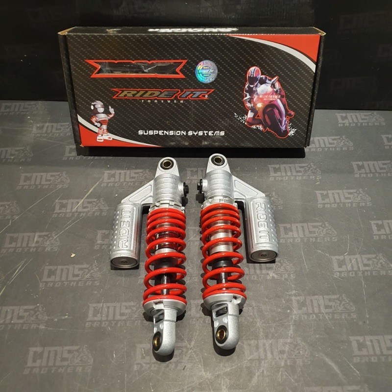 Shockbreaker Shock Belakang Tabung Ride It 280 Classic KYB Merah