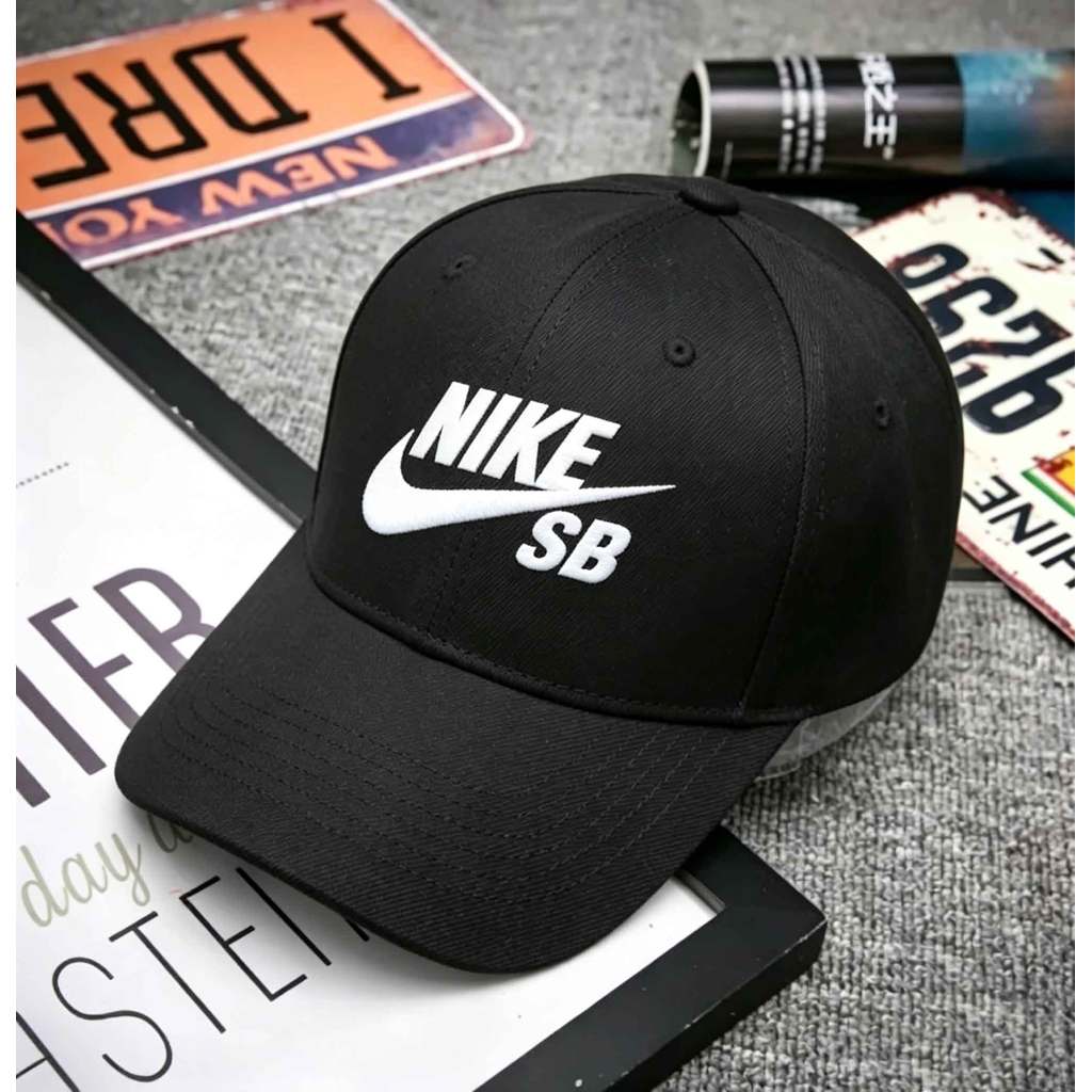 NIKE Cap Pria Wanita Topi Casual Sport Outdoor Fashion Kekinian Unisex Adjustable Strap Ringan dan A
