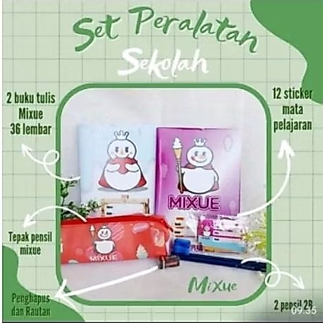 Set Peralatan Sekolah Tulis Set Alat Tulis Sekolah