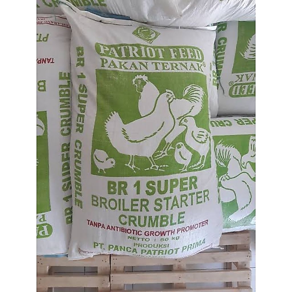 Pakan Ayam Pedaging BR 1 Super 1 Kg Umur 8 - 21 Hari