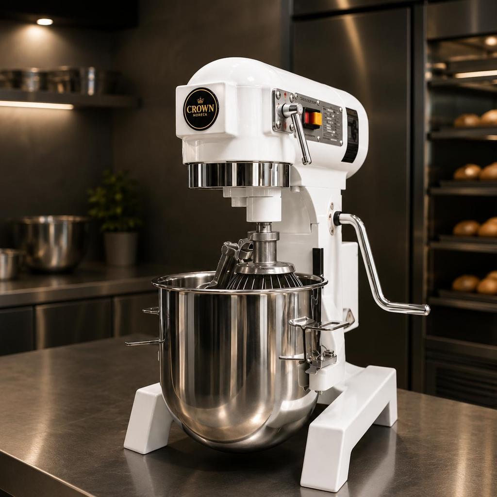 CROWN Planetary Mixer B-15 Kapasitas 15L Mixer Roti Cake Bakery Profesional - CROWN Planetary Mixer 