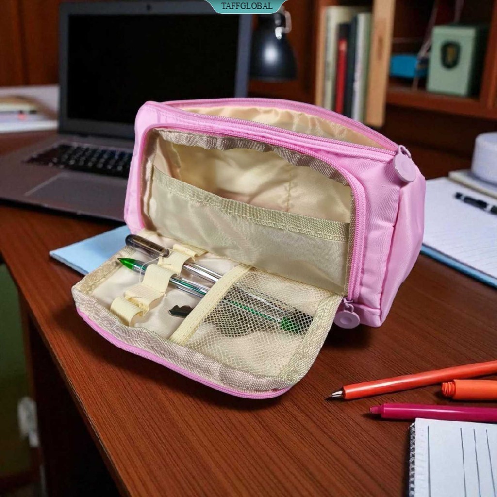 

Tempat Pensil Multi Layer Pencil Case Pouch Stationery - JM01