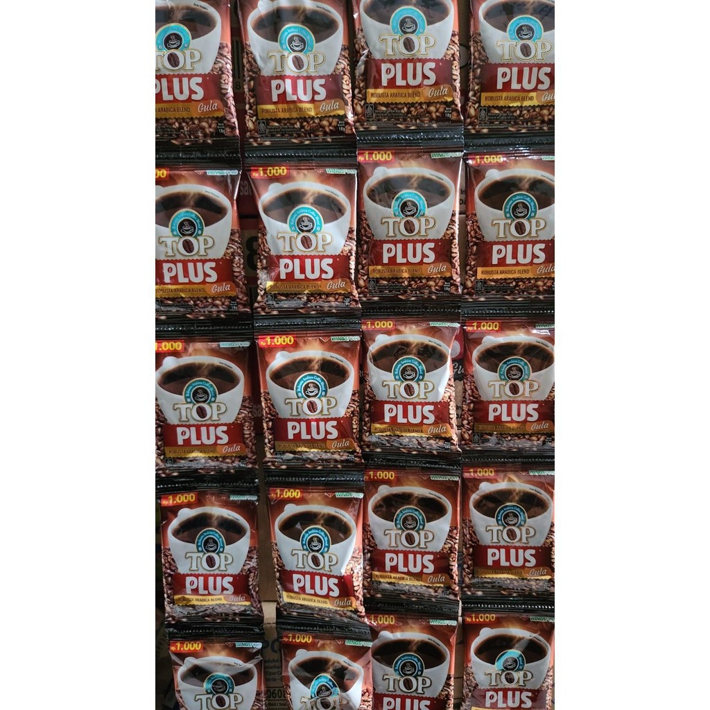 

Beli HEMAT 4 Renteng Kopi TOP PLUS gula 18gr (40pcs)