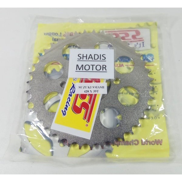 Ger SSS Motor Suzuki Smash Supra Revo Kharisma Grand Belakang Ukuran 428 - 39T