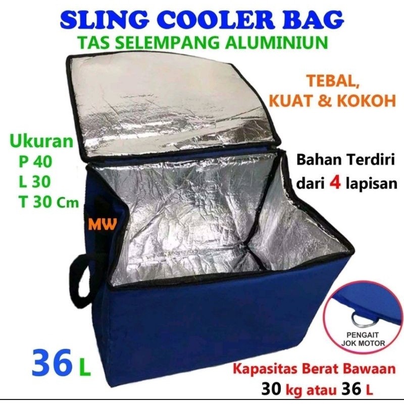 PREMIUM TAS BEKAL 36L. TAS PENYIMPANAN MAKANAN COOL N HOT. TAS DELIVERY. TAS GOJEK.TAS GRABFOOD