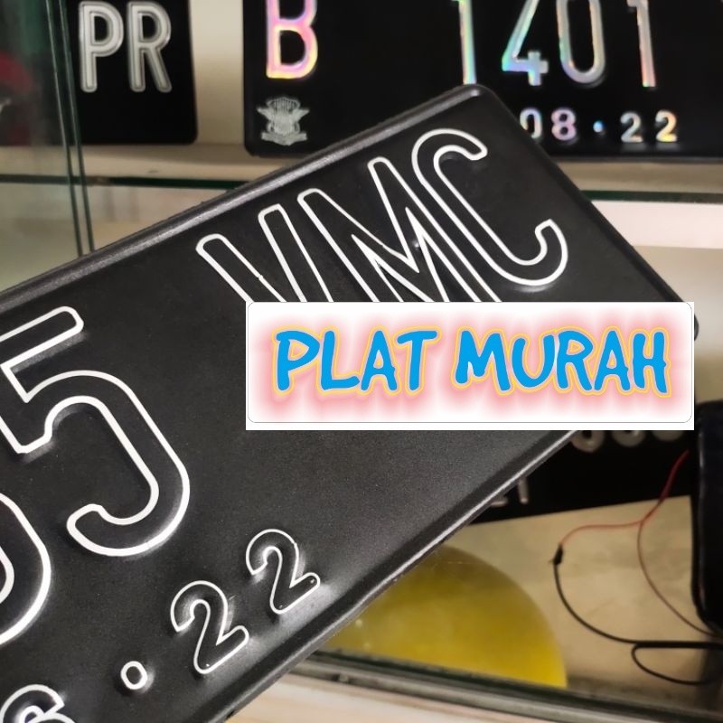 buat ,plat nomor mobil angka variasi bolong angka stiker nyala