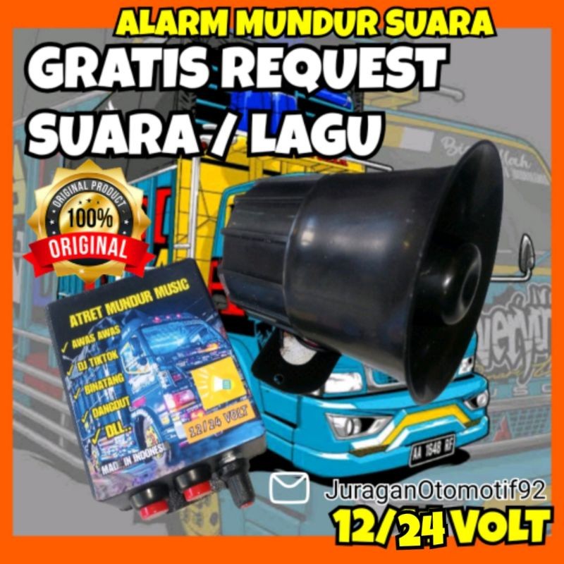 READY STOCK alarm mundur awas awas / alarm mundur awas / alarm mundur truk / alaram mundur lagu / ca