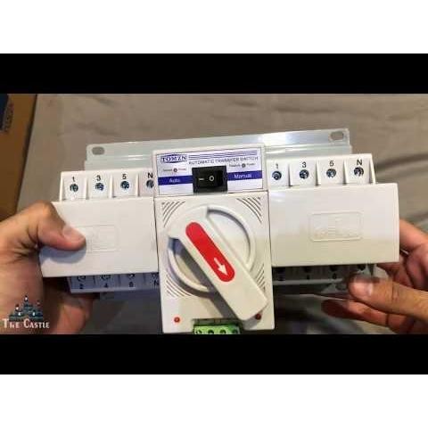 Ats Auto Transfer Switch / Ats 63A 3Phase 4 Pole Untuk Otomatis Genset