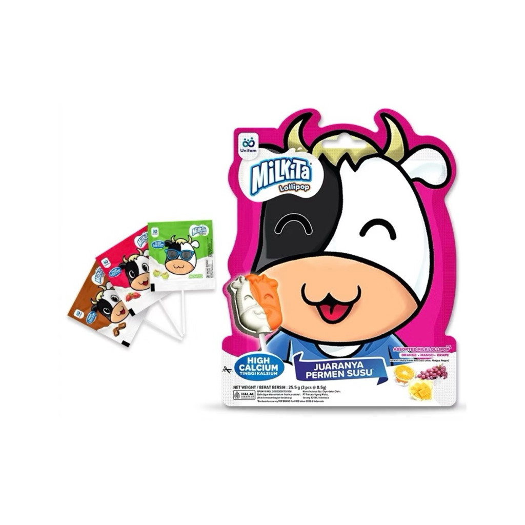 

Milkita Lolipop (Isi 3 Pcs/Pack) (3x8,5g) BON