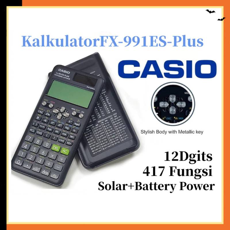 

【READY STOCK】Kalkulator Scientific Casio ilmiah FX-991EX/991ES-Plus Calculator Scientific Casio Kalkulator Casio Scientific 417 Fungsi/Dua sumber daya: baterai dan energi matahari / 40 konstanta rumus