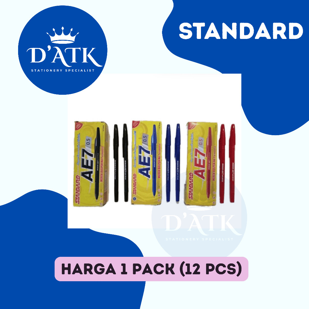 

New PULPEN Pen Standard Merk AE 7 1 PACK (12 PCS)Premium