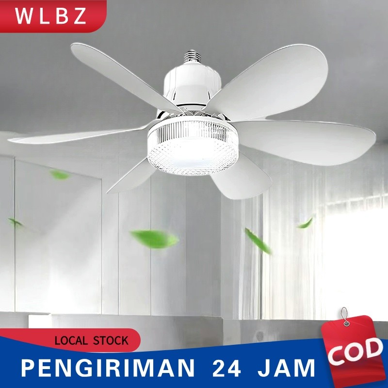 Lampu Kipas AC E27  Lampu kipas langit-langit LED Lampu Kipas Angin Remote  2in1 Lampu Plafon