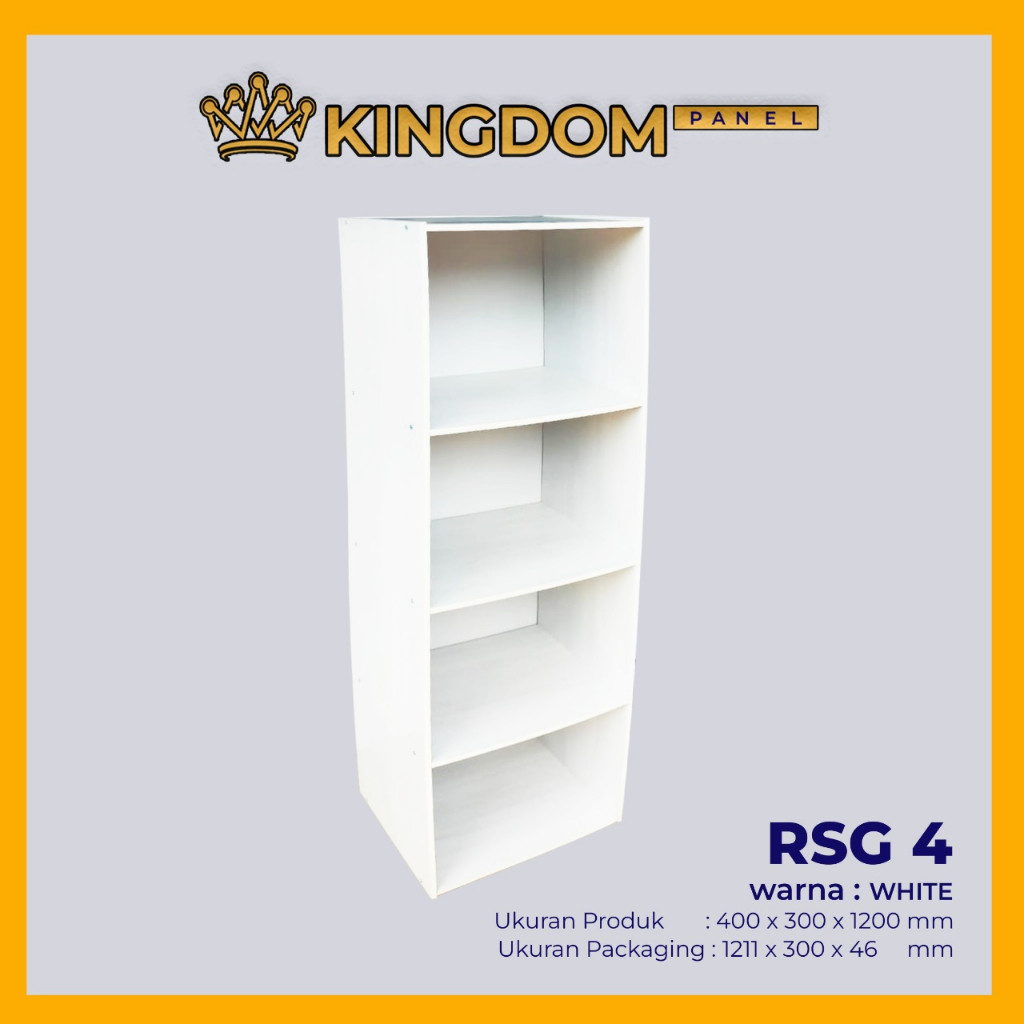 RAK SERBAGUNA / RAK SUSUN / RAK BUKU 2 3 4 SUSUN TERLARIS