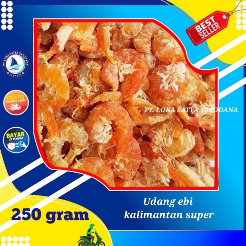 

ebi kering super / udang ebi asli kalimantan 250gram