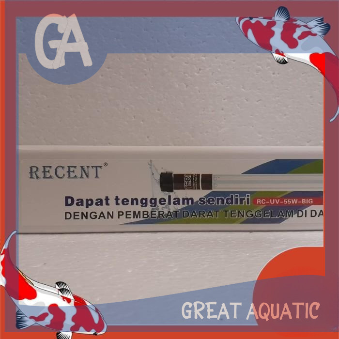LAMPU UV KOLAM IKAN RECENT UV 55 WAT BIG UV LAMP ULTRAVIOLET