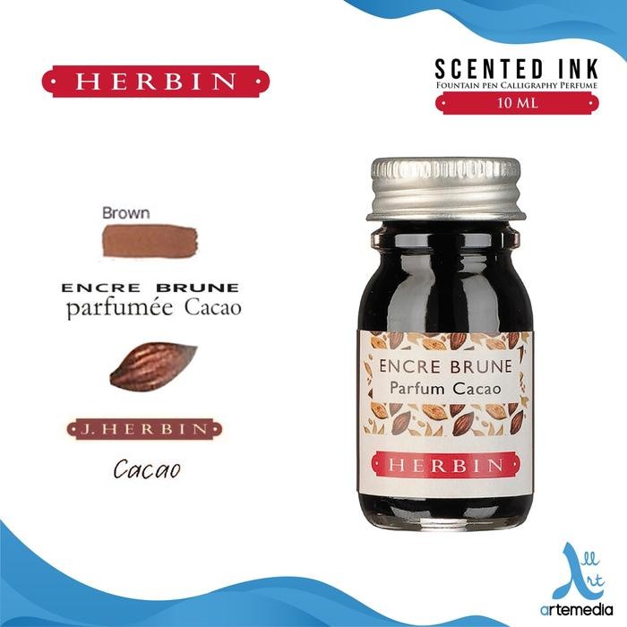 

Herbin Scented Ink for Calligraphy & Fountain Pen Tinta Herbin Wangi Parfum Water-Based untuk Fountain Pen & Kaligrafi - 10ml COCOA