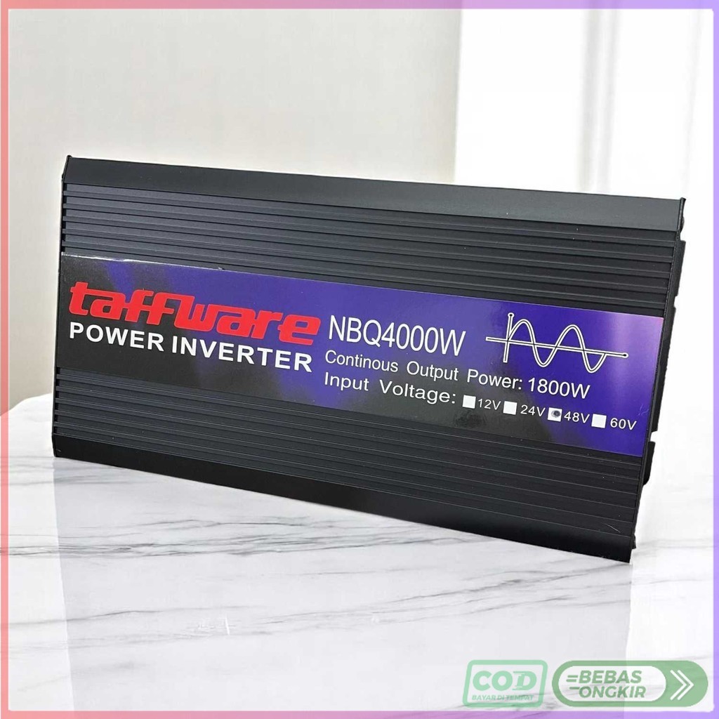 Taffware Power Inverter Mobil Pure Sine Wave DC 48V to AC 220V 4000W - NBQ4000W