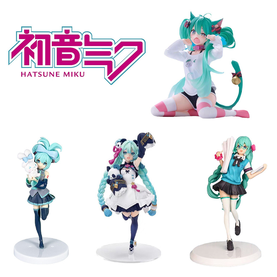 21cm Sexy Girl Hatsune Miku Anime Figure Fashion Subclture Miku Action Figure  Gift PVC Collection M