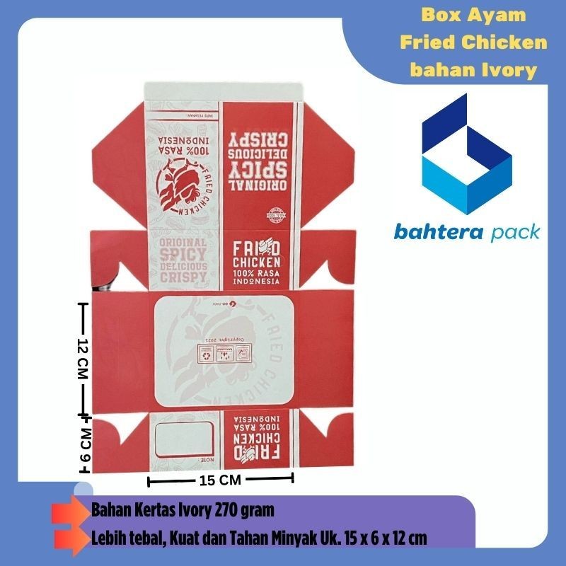 

Box Ayam Fried Chicken bahan Ivory