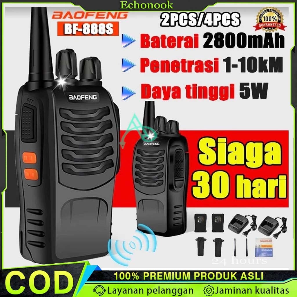 【100%Ori】HT Baofeng 888S / Baofeng Handy Talky RadioHT/ Antena Radio HT Baofeng 888S/Radio HT Walkie