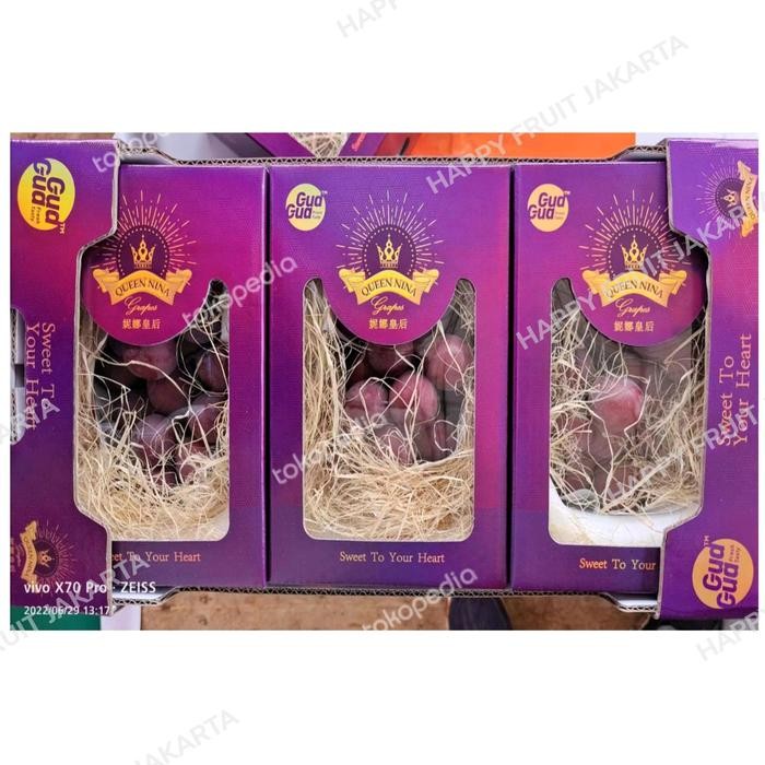 

Anggur red Queen Nina super sweet isi 3 box special