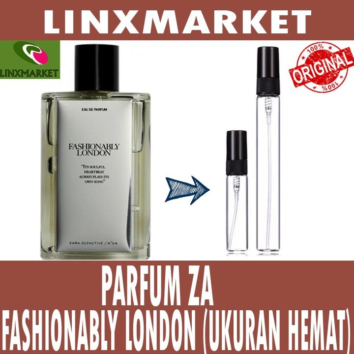 ZARA  FASHIONABLY LONDON EDP EAU DE PARFUM FOR UNISEX UKURAN HEMAT